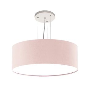 Luminária De Teto Pendente Redondo Tom Luz Iluminação Rosa-bebê