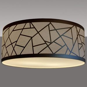 Luminária De Teto Plafon De Sobrepor Tom Luz Iluminação Cáqui/bronze