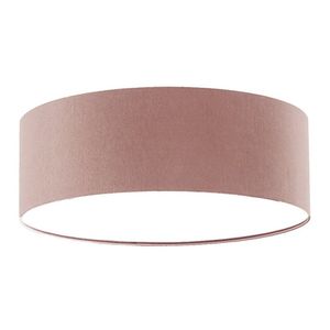 Luminária De Teto Plafon Redondo De Sobrepor Tom Luz Iluminação Rosa-bebê