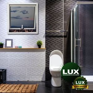 Janela Maxim Ar 1 Folha 80x80cm Com Grade Max Janela Com Abertura Projetante Lux Esquadrias Branco