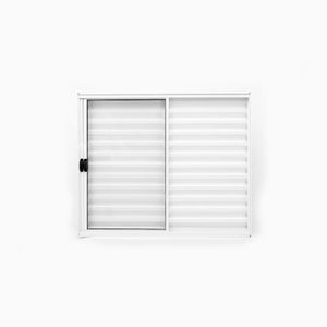 Janela Veneziana Abertura Esquerda 3 Folhas 120x150cm Sem Grade Plus Lux Esquadrias Branco