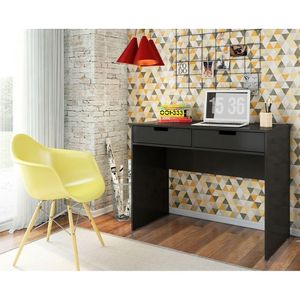 Escrivaninha 103Cm 2 Gavetas New Olivar Preto Ac