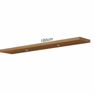 Prateleira Com Led Mdf 3,8X180Cm Nature Pradel Móveis Freijó/Madeirado