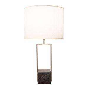 Base Para Abajur Quadratto 50X15X13Cm 1Xe27 40W Lumiere Bronze/Preto