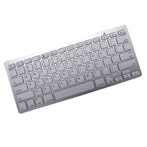 Mini Teclado Bluetooth Para Ipad Pro Branco Prateado