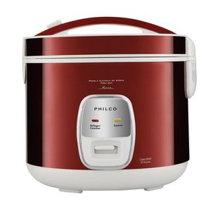Panela Arroz Retrô Vermelho/Branco 700W Philco 127V PPA10VI