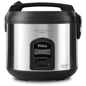 Panela de Arroz Preto/Prata Philco 220V PPA12PI