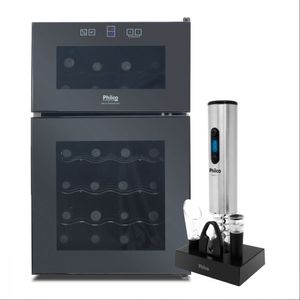Adega Titanium Duo 69L 24 Garrafas 127v e Abridor de Vinhos