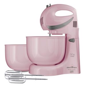 Batedeira Britânia Bbt400rs Concept Rosa 400w 220v