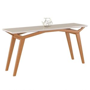Aparador 160cm Tampo de Vidro Monet Off White Champagne