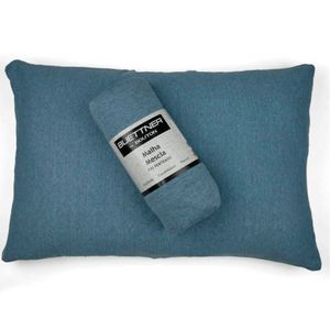 Jogo De Cama Buettner Solteiro Rolinho Linha Mescla Azul