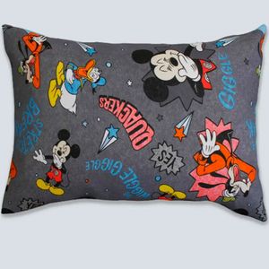 Fronha Portallar Malhada Mickey Alegre 48Cmx68Cm Cinza