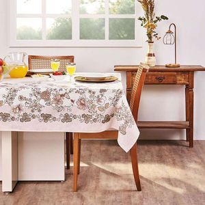 Toalha De Mesa Lepper Retangular Tati 1,55M X 2,50M Bege