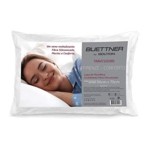 Travesseiro Buettner Firenze Conforto 50Cm X 70Cm Branco