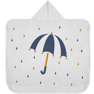 Toalha Baby C/ Capuz Tecebem Estampada Kinder Zoe Cinza
