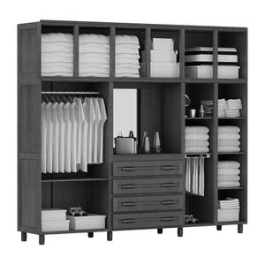 Guarda-roupa Grécia Capelinha Casal Imbuia Espelho 10 Portas