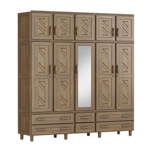 Guarda-Roupa Berlim Flex Casal Imbuia 10 Portas 6 Gavetas