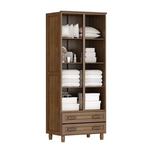 Guarda Roupa Flex Multiuso Imbuia 2 Portas 2 Gavetas