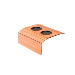 Bandeja Esteira Para Braço De Sofá Mdf Cinamono Com Porta Copos