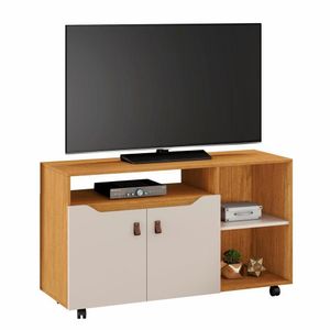 Rack Seleto Para Tv Até 49 Polegadas Jcm Movelaria Cinamono Off White