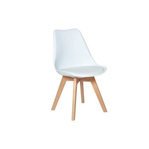 Kit Mesa Jantar Eiffel 120cm Branca + 03 Cadeiras Leda Branca