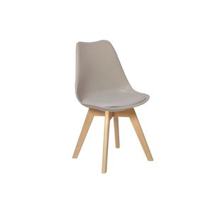 Kit Mesa Jantar Eiffel 120cm Branca + 02 Cadeiras Leda Nude