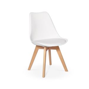 Kit Mesa Jantar Eiffel 120cm Branca + 04 Cadeiras Leda Branca
