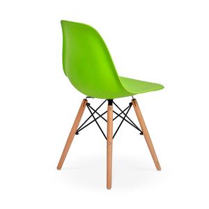 Conjunto Mesa de Jantar 60cm Branca com 2 Cadeiras Verde