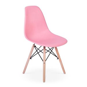 Conjunto Mesa de Jantar Maitê 60cm Preta com 2 Cadeiras Rosa