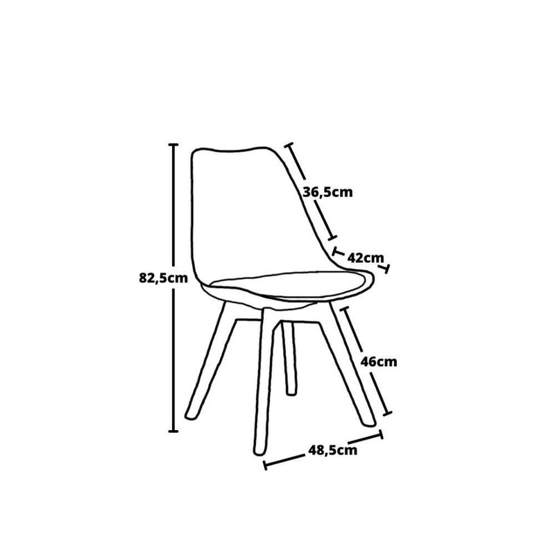 Conjunto Mesa Retrátil Noronha 4 Cadeiras Leda Branca - WebContinental