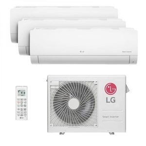 Ar Condicionado Multi Tri Split Inverter 24000 BTUs (2x9000 + 1x12000 BTUs) LG Quente/Frio 220V