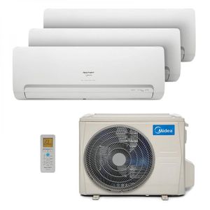 Ar Condicionado Multi Tri Split Inverter 2x9000 + 1x18000 BTUs Quente e Frio Springer Midea 220v Monofásico