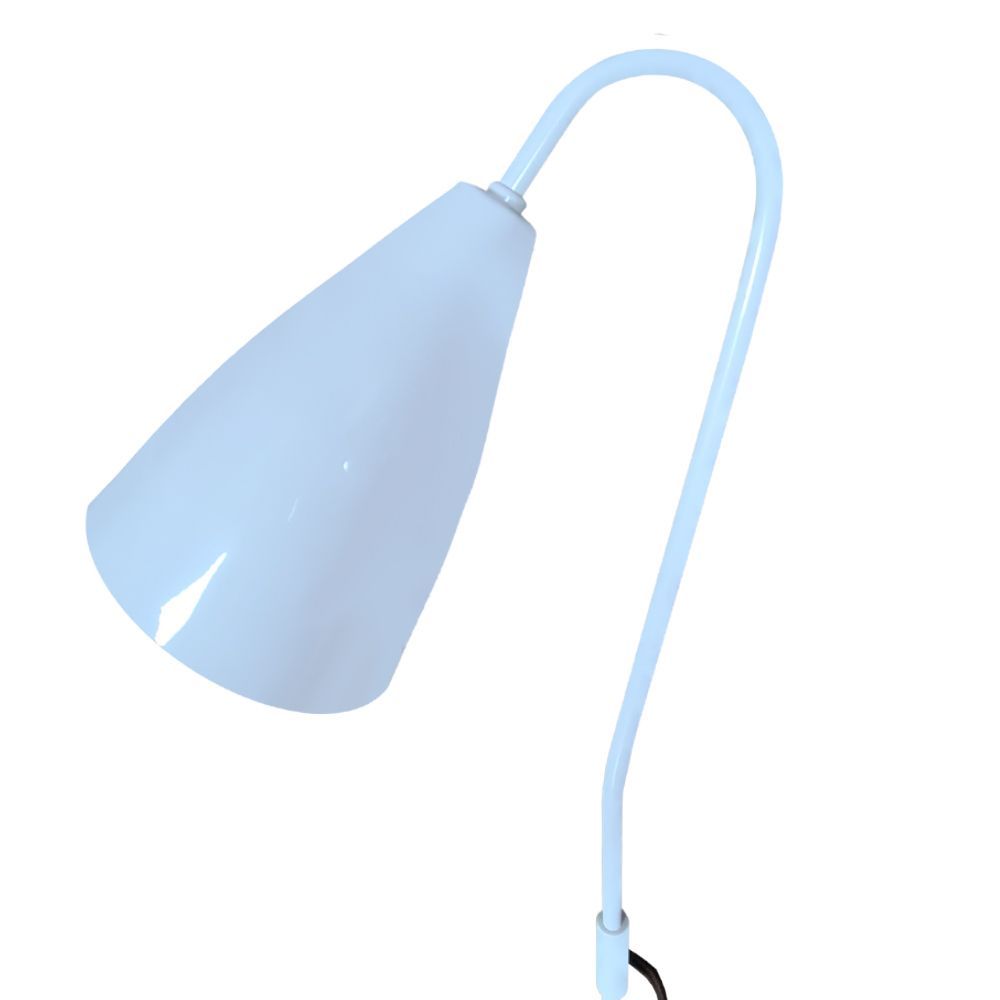 Luminaria De Chão Com Haste Curva De Alumínio Ideal Para Foco De Luz Cor Branco Continental