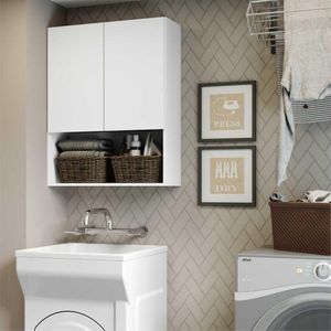 Armário Banheiro Lavanderia 2 Portas Aspen Smart Multimóveis