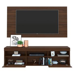 Painel Tv até 65" com Rack Suspenso Espelho Multimóveis