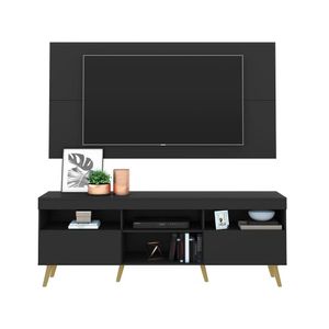 Rack com Painel TV até 65" e Pés Retrô Flórida Multimóveis
