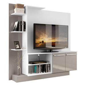 Estante Para Tv Até 55´´ Denver Fg2473 Branca/lacca Fumê