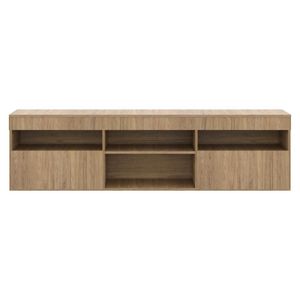 Rack Suspenso Para Tv Até 65´´ Fg3326 Com 2 Portas Rustic