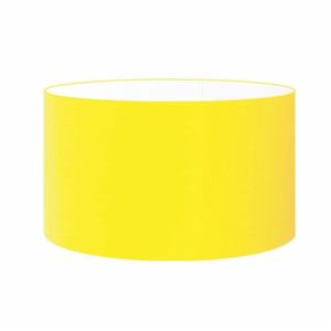 Cúpula em Tecido Cilindrica Abajur Luminária 50x30cm Amarelo