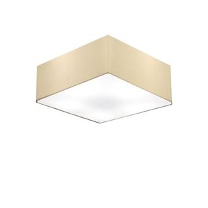 Plafon Quadrado Md-3050 12/40x40cm Algodão Crú Bivolt