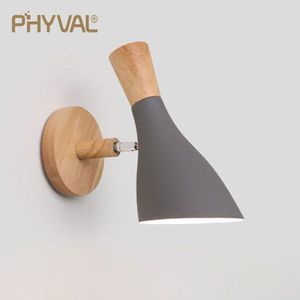 Arandela Luminária De Parede Phyvali Nórdica Macaron Sólido, E27 Branco Frio D