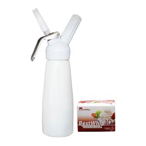Garrafa para Chantilly Alp 500ml Branca 10 Cápsulas