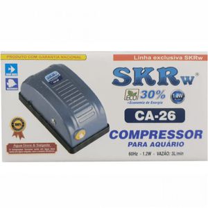 Compressor para Aquários 1 Saída 3 L/m 1,2w 220v
