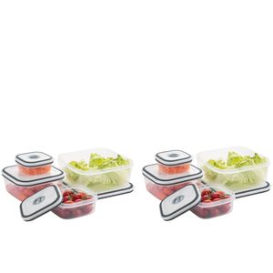 Conjunto De Potes Herméticos De Plástico Electrolux - 08 Unidades