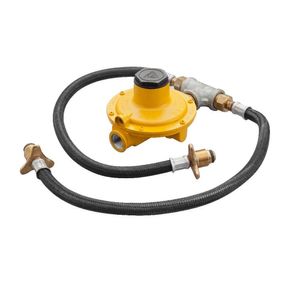 Conjunto Regulador + Mangueira Para Conexão Em Dois Botijões De Gás / 7kg (p45)