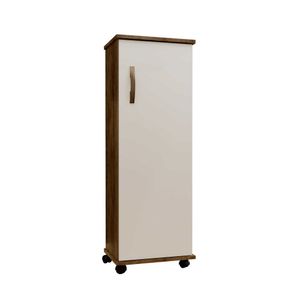 Armário Multiuso Olinda 1 Porta 4 Prateleiras Ipê Off