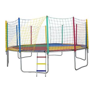Cama Elástica 4,27m 6 Pés Nacional Colorida Profissional