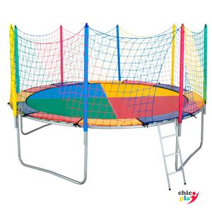Cama Elástica 3,05m Chicoplay Colorida Nacional
