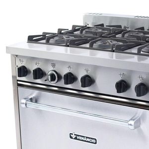 Fogão Don Bidone 6 Bocas Venâncio Com Forno Baixa Pressão Fdb6f