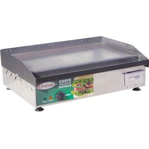 Chapa Elétrica Profissional 65x45 Itajobi 220v Inox